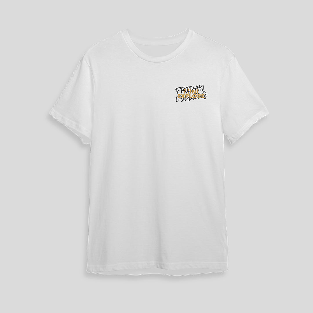 T-Shirt Friday Cycling Mini Explore - White