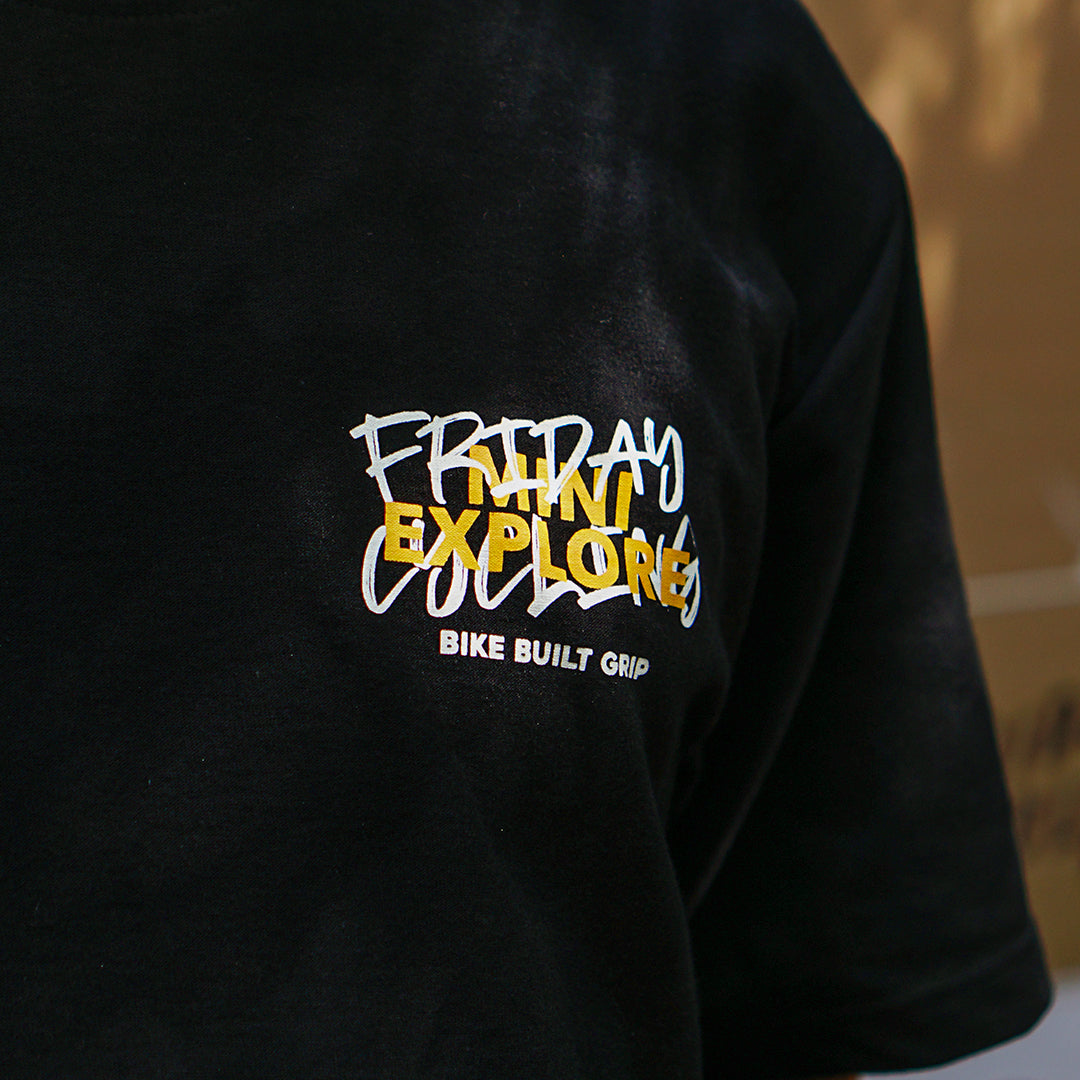 T-Shirt Friday Cycling Mini Explore - Black