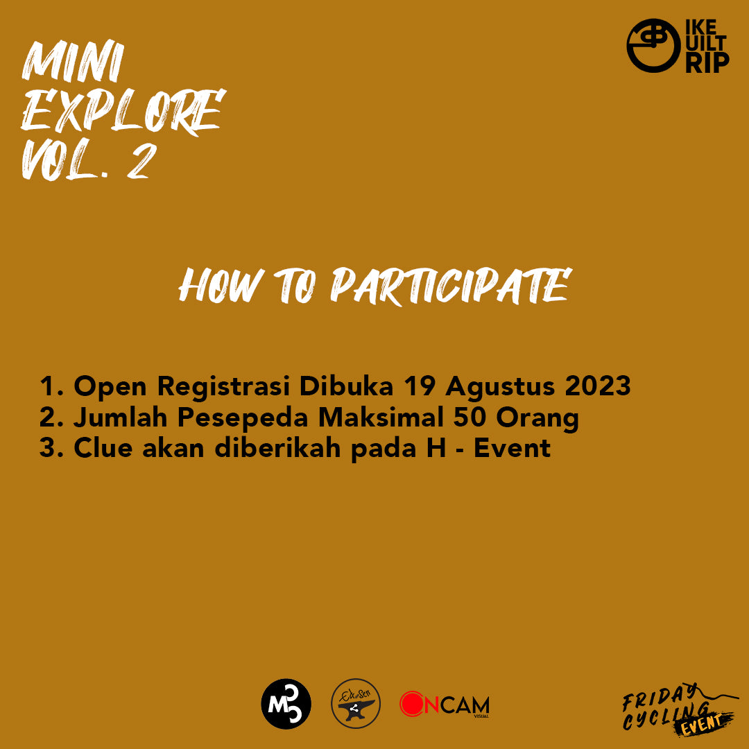 Friday Cycling Event Mini Explore VOL. 2