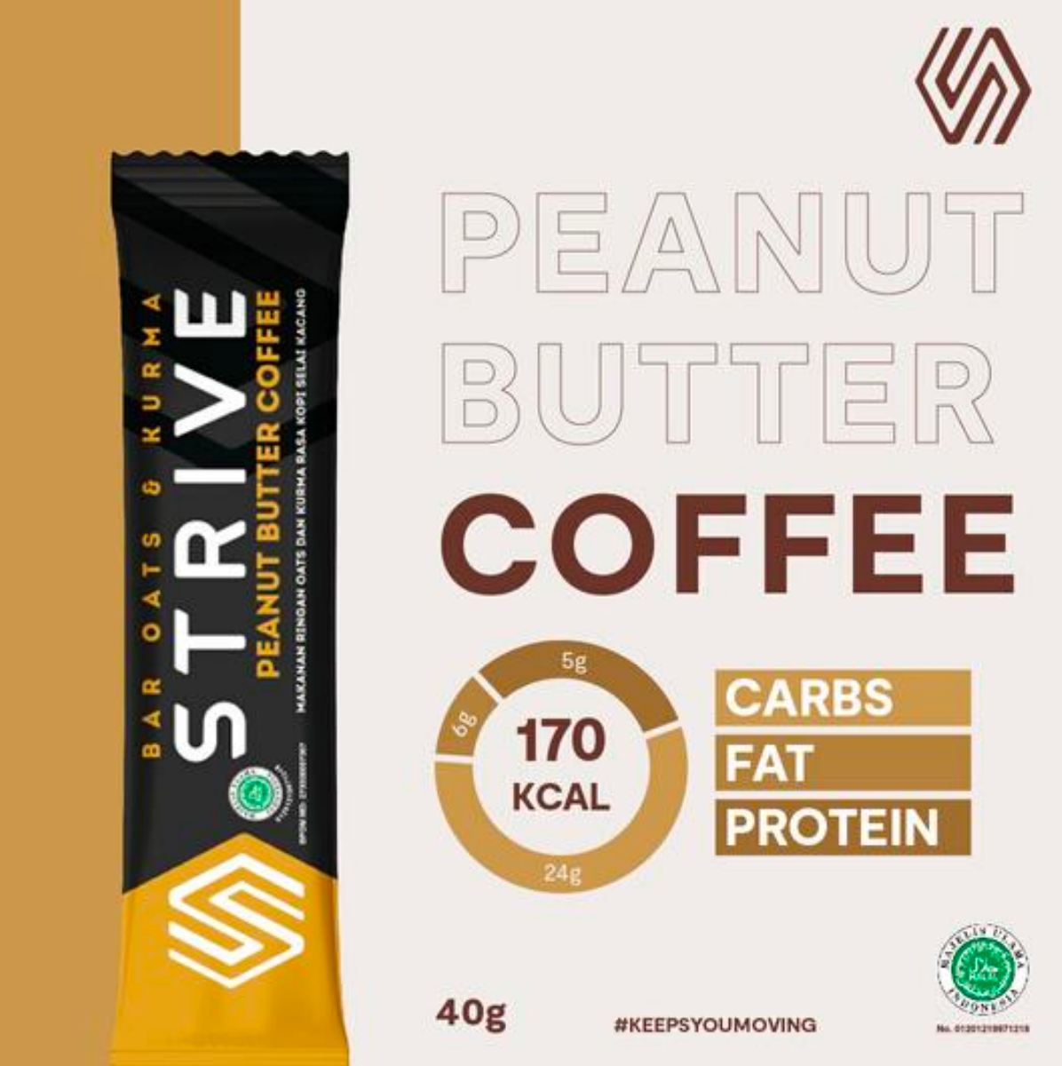 STRIVE Energy Bar - Fullbar Peanut Butter 40g