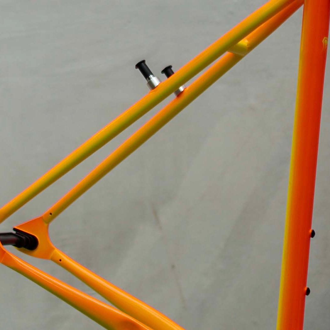 MASH Steel Frameset Neon Orange/Yellow Fade